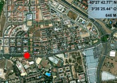 Localización del atropello