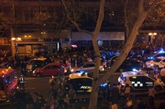 Imagen de la pelea multitudinaria