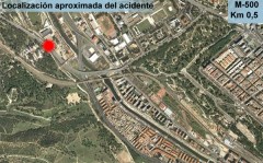 Localización aproximada del accidente
