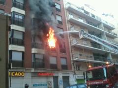 Imagen del incendio