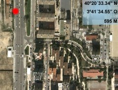 Localización del accidente