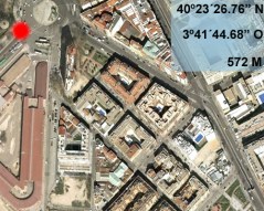 Localización del atropello