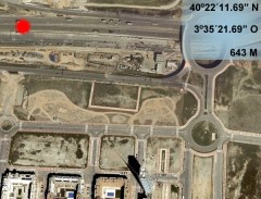 Localización del accidente