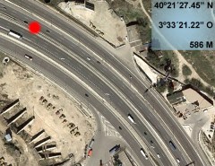 Localización del atropello