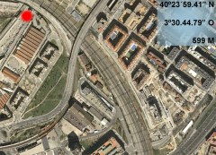 Localización del accidente