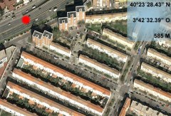 Localización del accidente