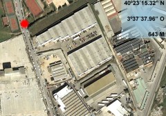 Localización del atropello